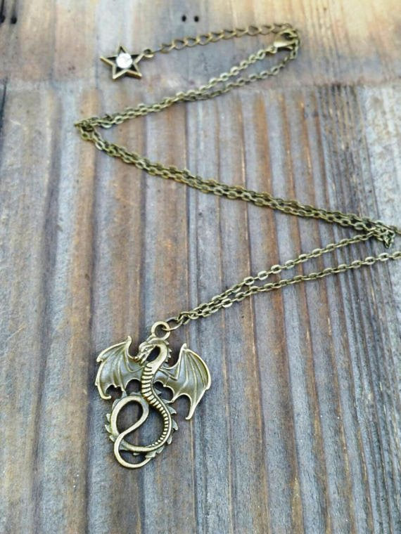 Inspired Descendants Mal Dragon Necklace Mal Cosplay Necklace