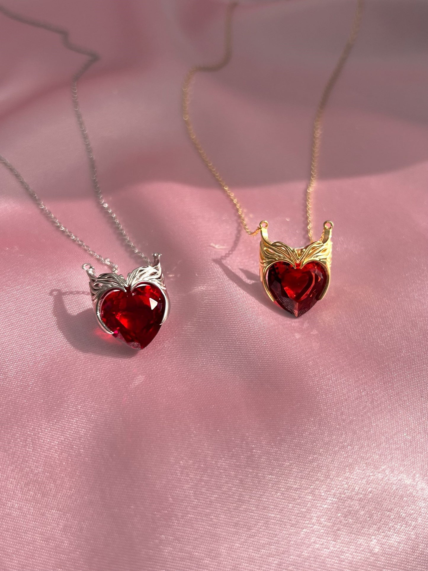 Inspired Scarlet Witch Crown Necklace Red Stone Necklace