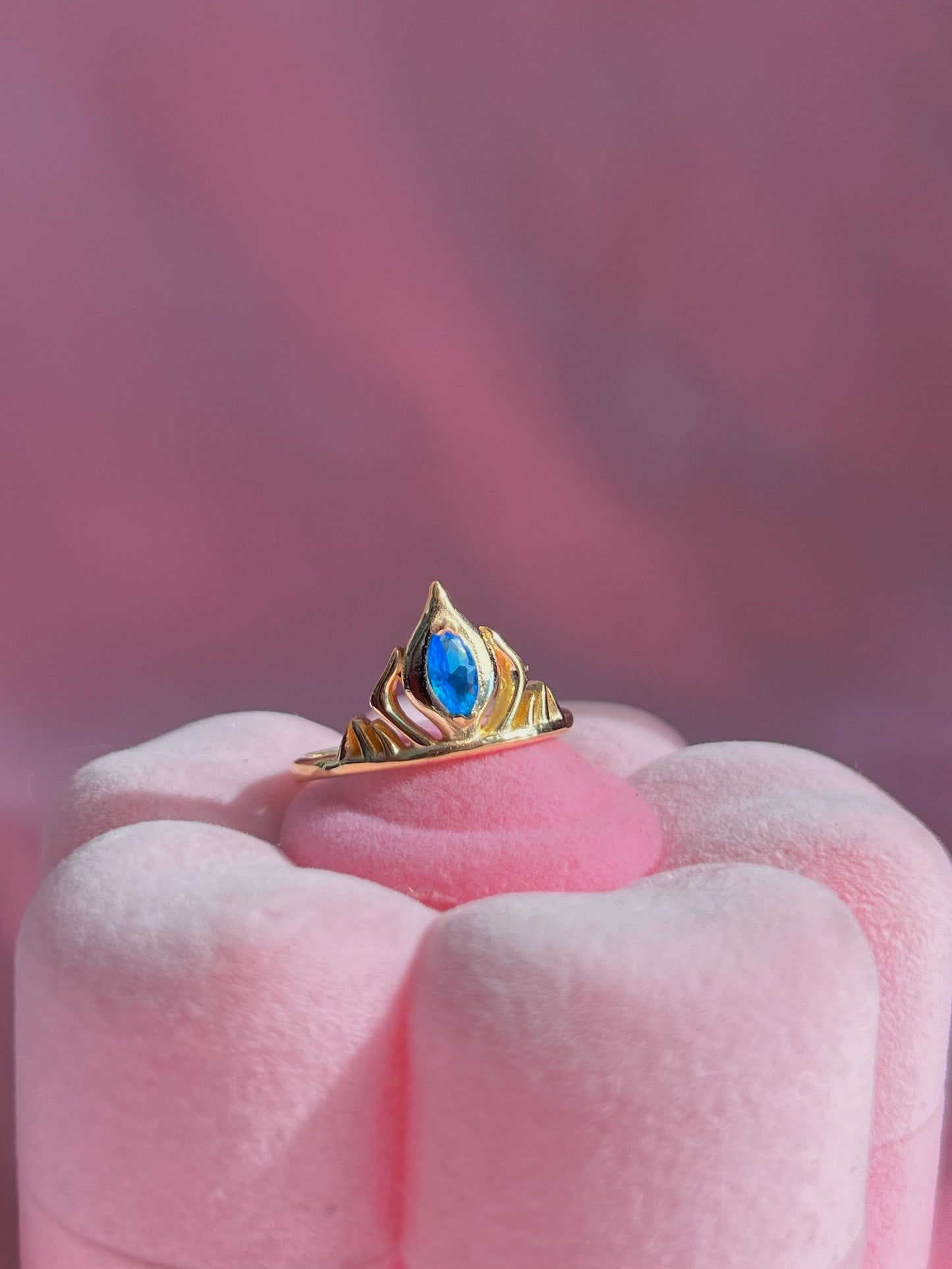 Inspired Snow Queen Elsa Crown Ring Princess Elsa Queen Tiara Ring