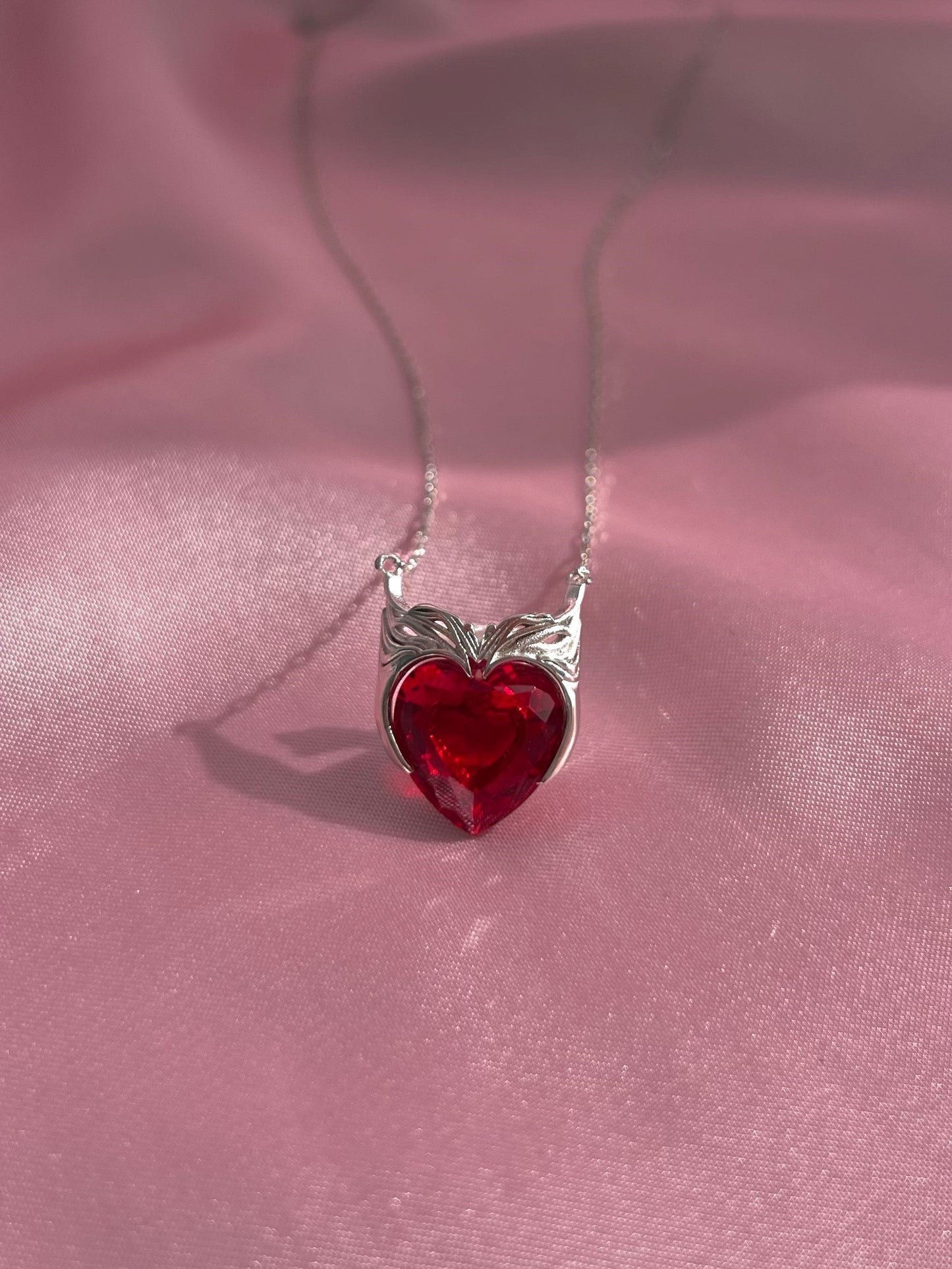 Inspired Scarlet Witch Crown Necklace Red Stone Necklace
