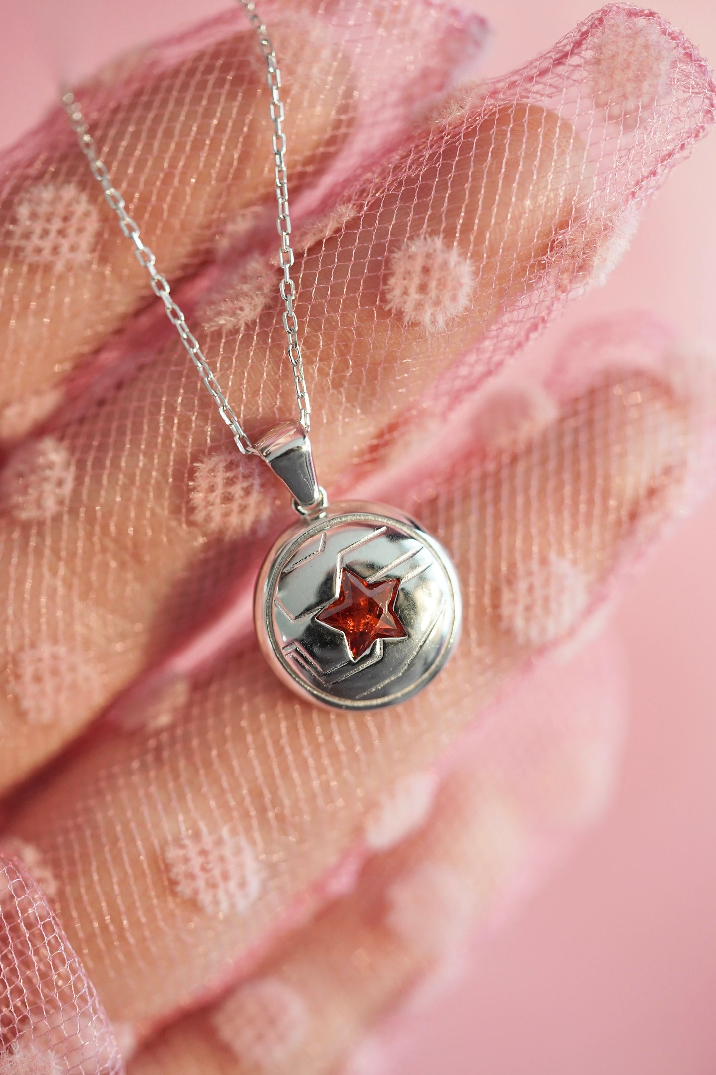 Inspired Winter Soldier Necklace Star Bucky Necklace