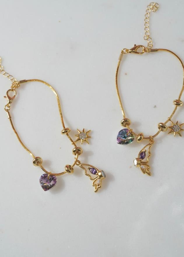 Best Friend Bracelet, Butterfly Friendship Bracelets Matching Bracelet