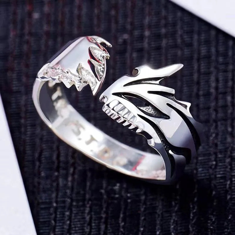 Inspired Bleach Ring Kurosaki Ichigo Ring Cosplay Props Couple Lover Ring Adjustable Gift