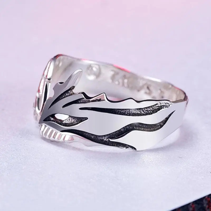 Inspired Bleach Ring Kurosaki Ichigo Ring Cosplay Props Couple Lover Ring Adjustable Gift