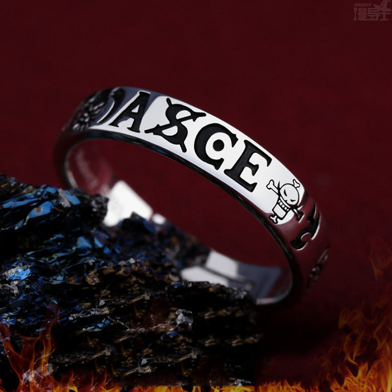 Trafalgar Ring Straw Hat Design Cosplay Adjustable Ring