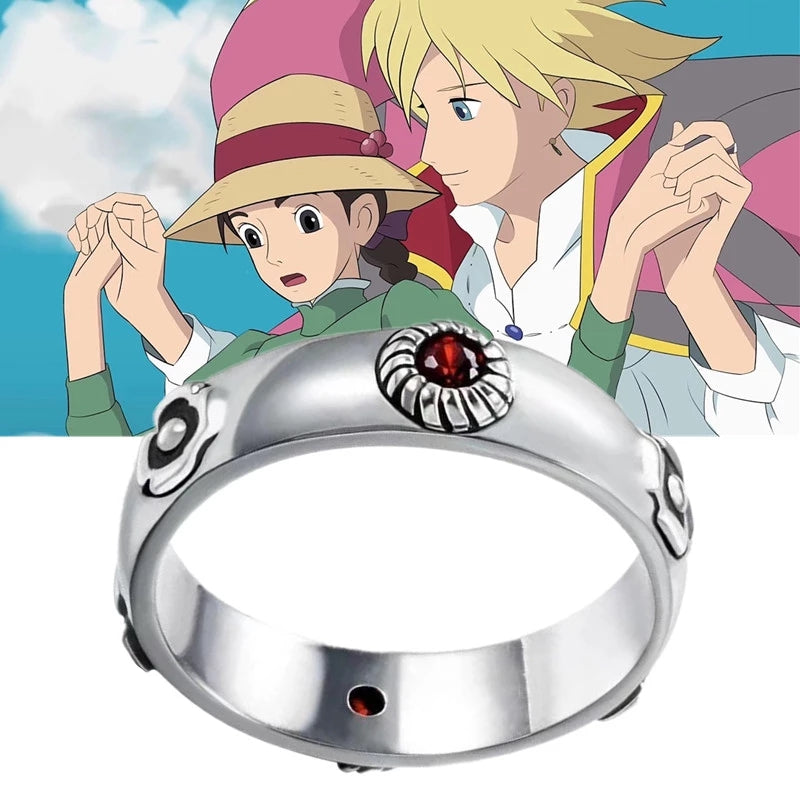 Howl's Moving Castle Ring Cosplay Hayao Miyazaki Howl Ring Adjustable Rings