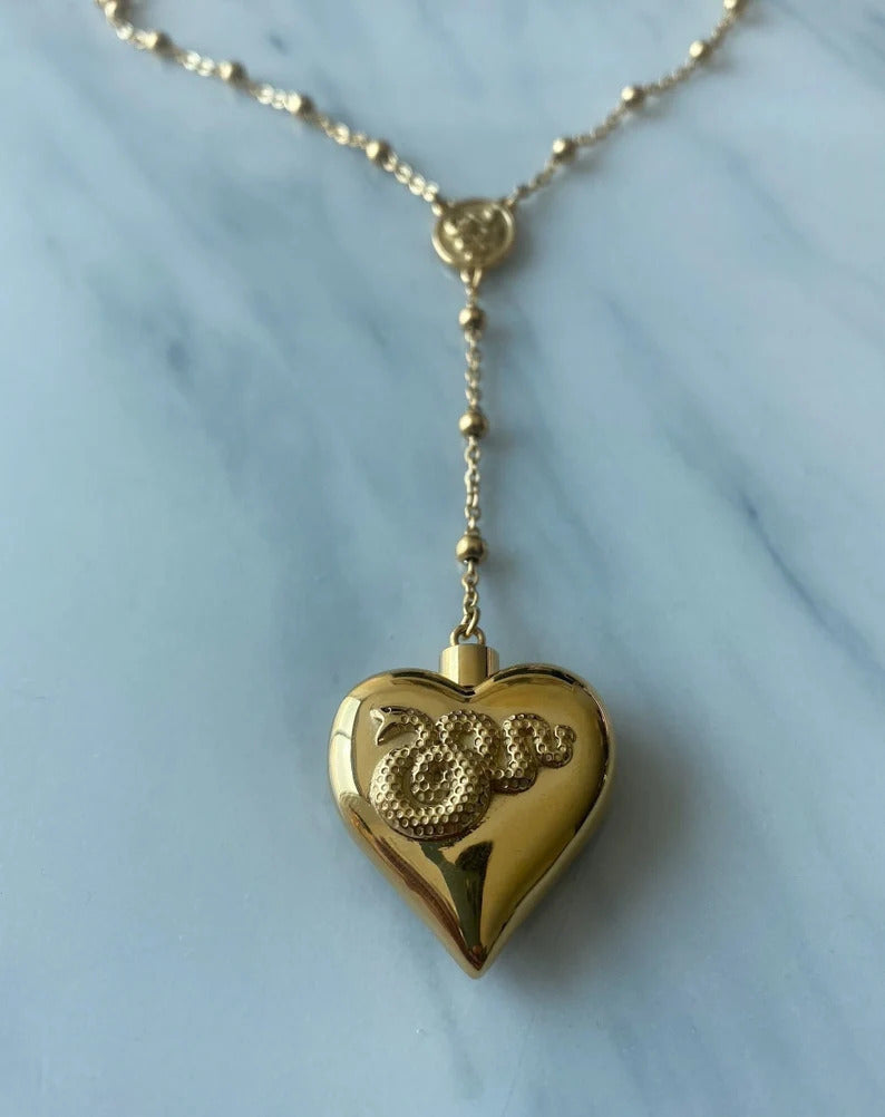 LDR Neclace Lana Del Style Heart Necklace Locket Gold Necklace 18 inches