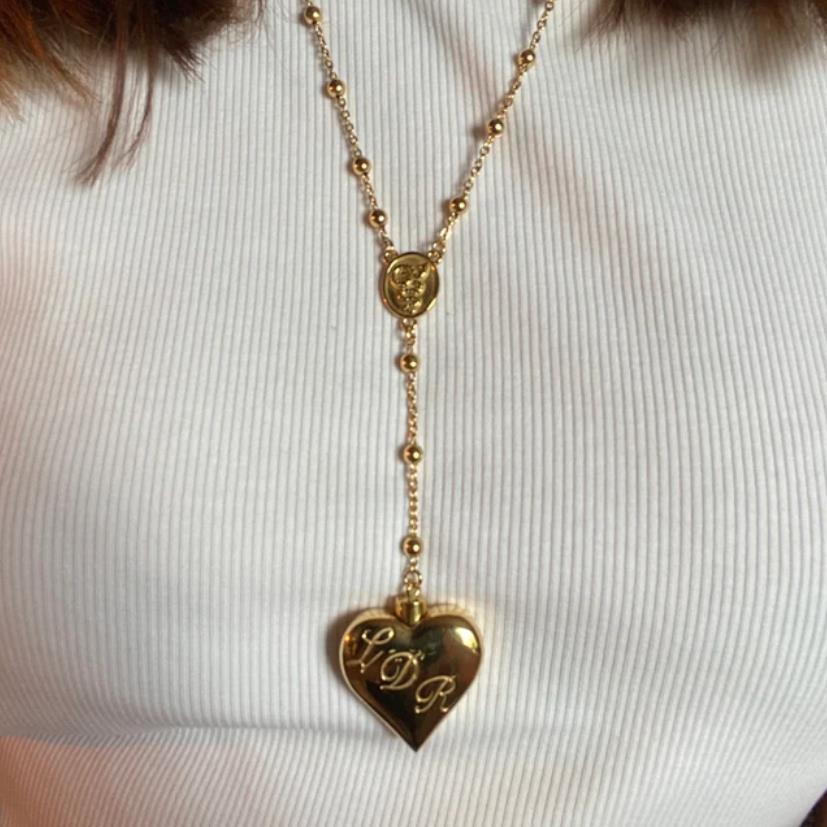 LDR Neclace Lana Del Style Heart Necklace Locket Gold Necklace 18 inches