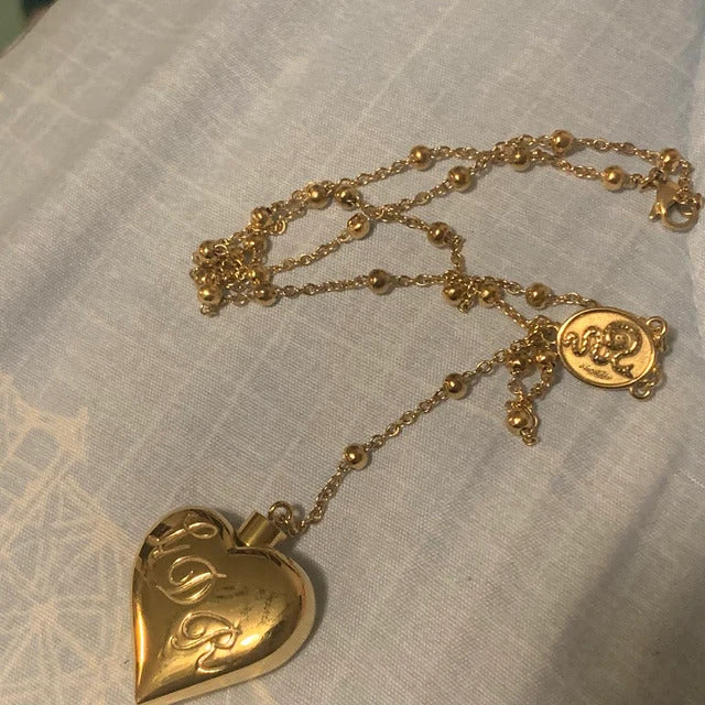LDR Neclace Lana Del Style Heart Necklace Locket Gold Necklace 18 inches