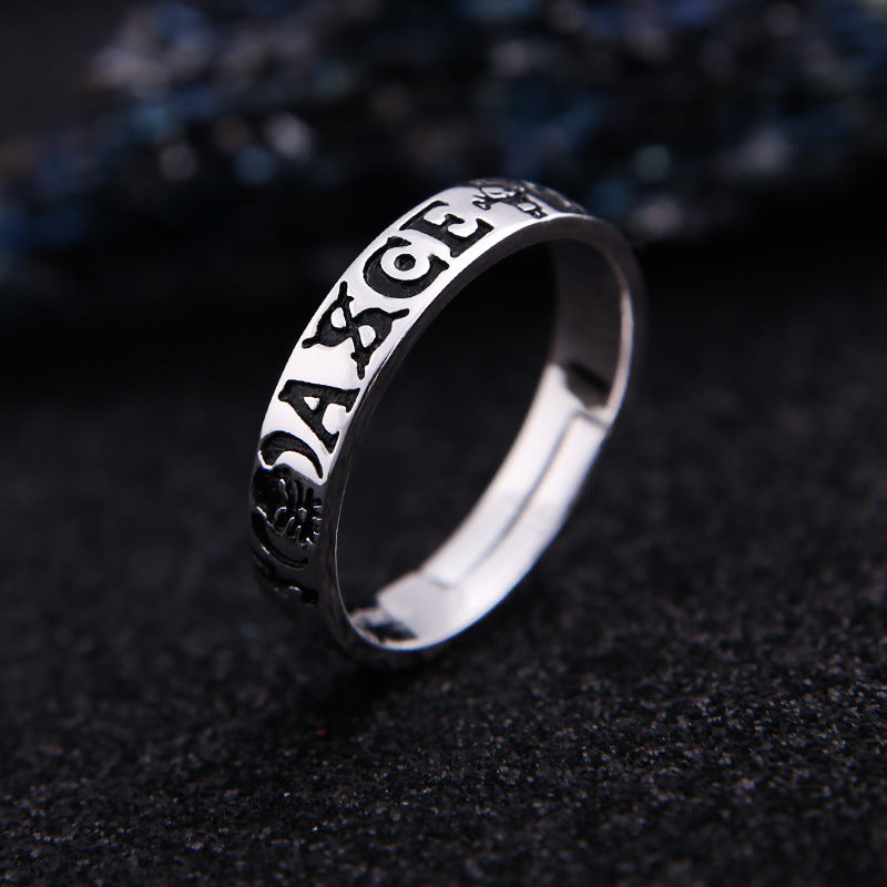 Trafalgar Ring Straw Hat Design Cosplay Adjustable Ring